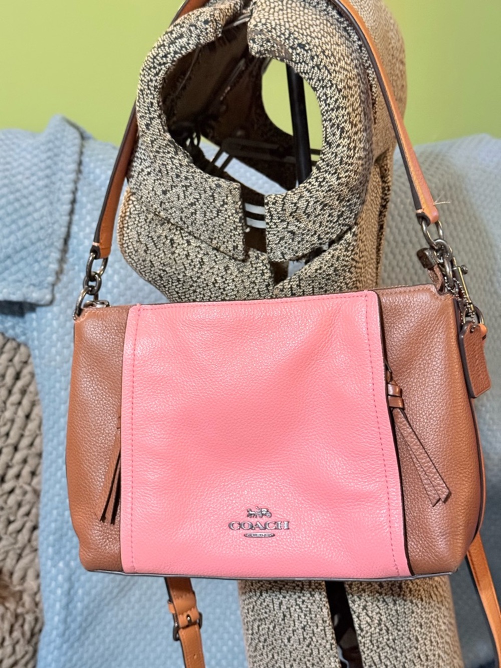 Coach Marlon Convertible TwoToned Satchel